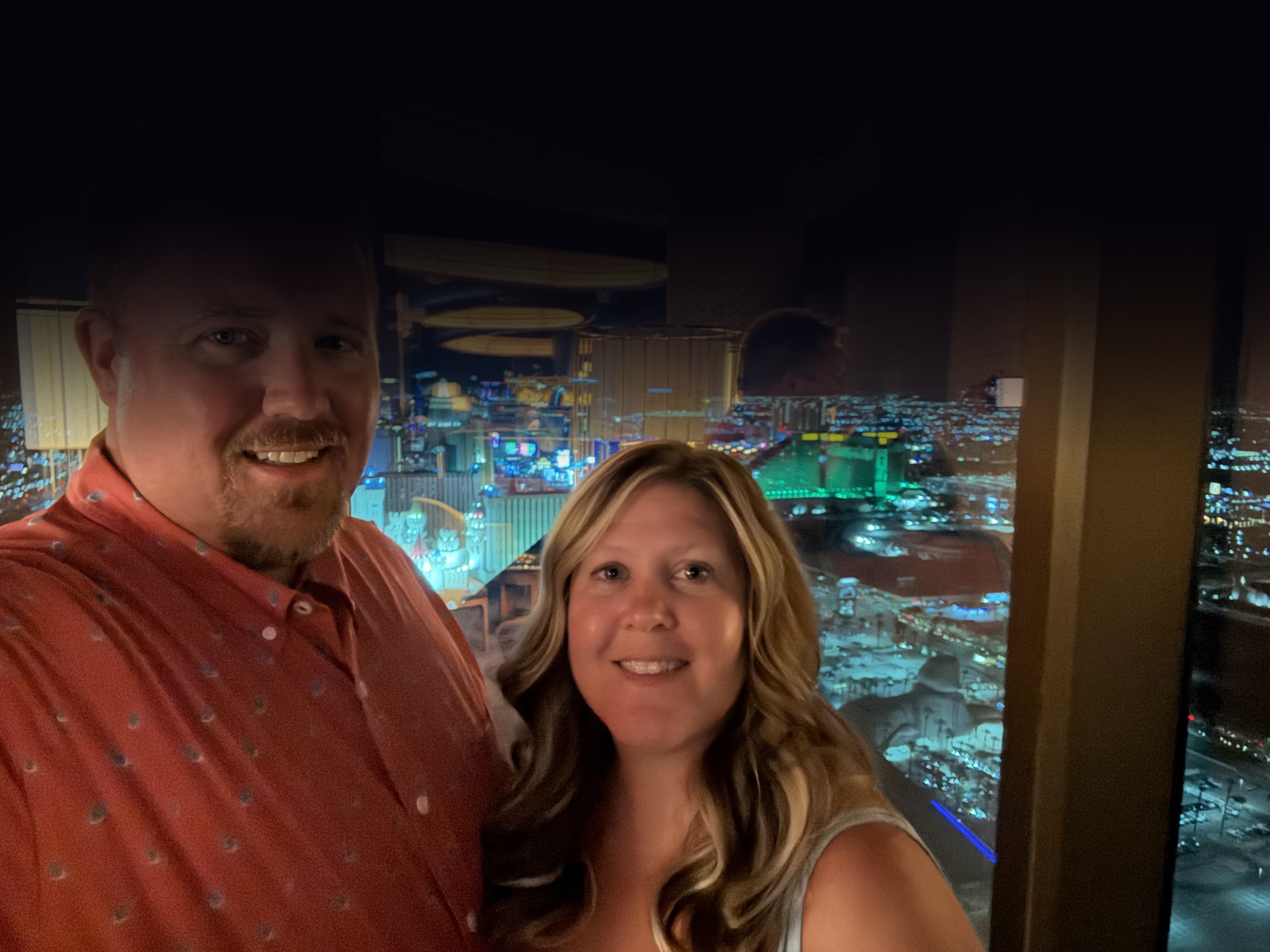 Chris and Jaime — Las Vegas at night