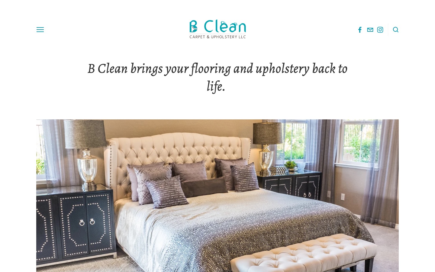 B Clean Carpet old website