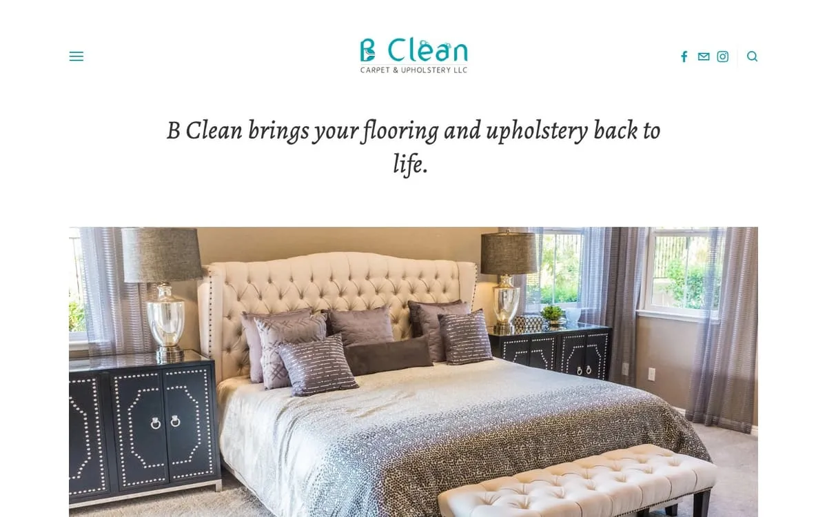 Old B Clean Carpet website
