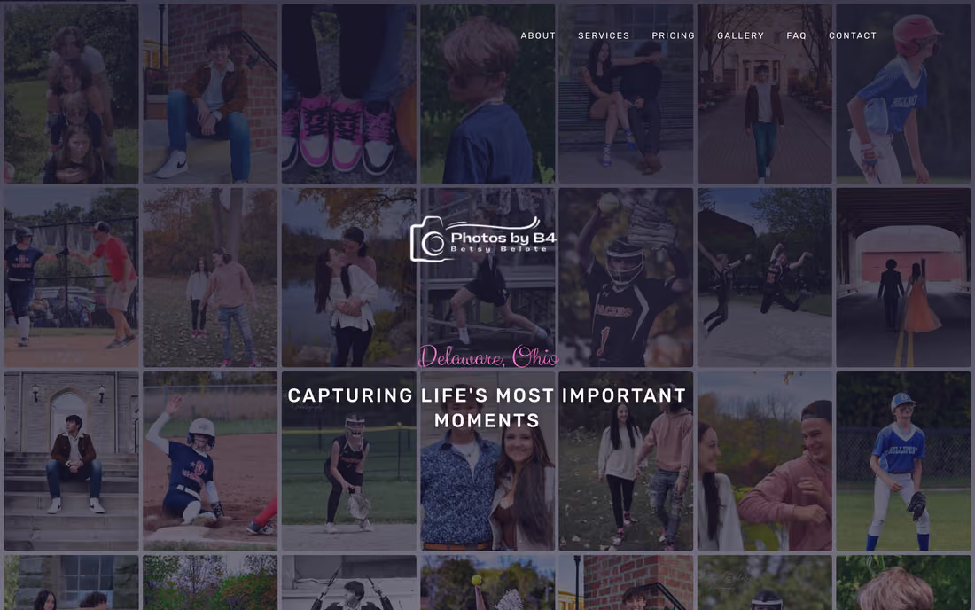 The Photos by B4 website homepage