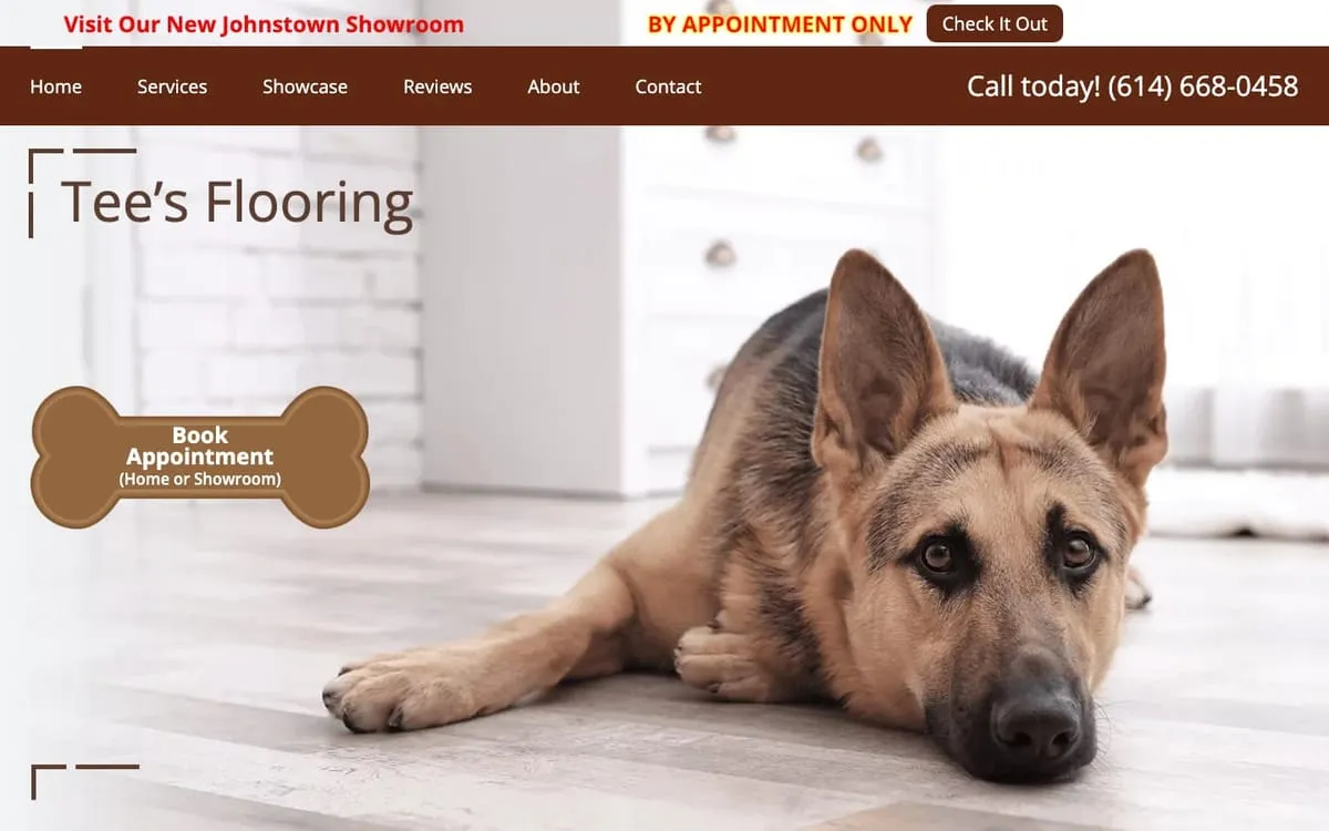 Old Tees Flooring homepage