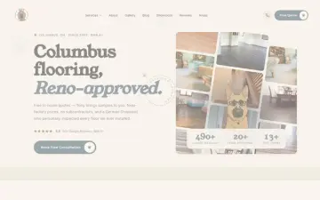 Tee's Flooring website